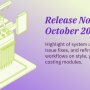 October Release Notes of KnitOne